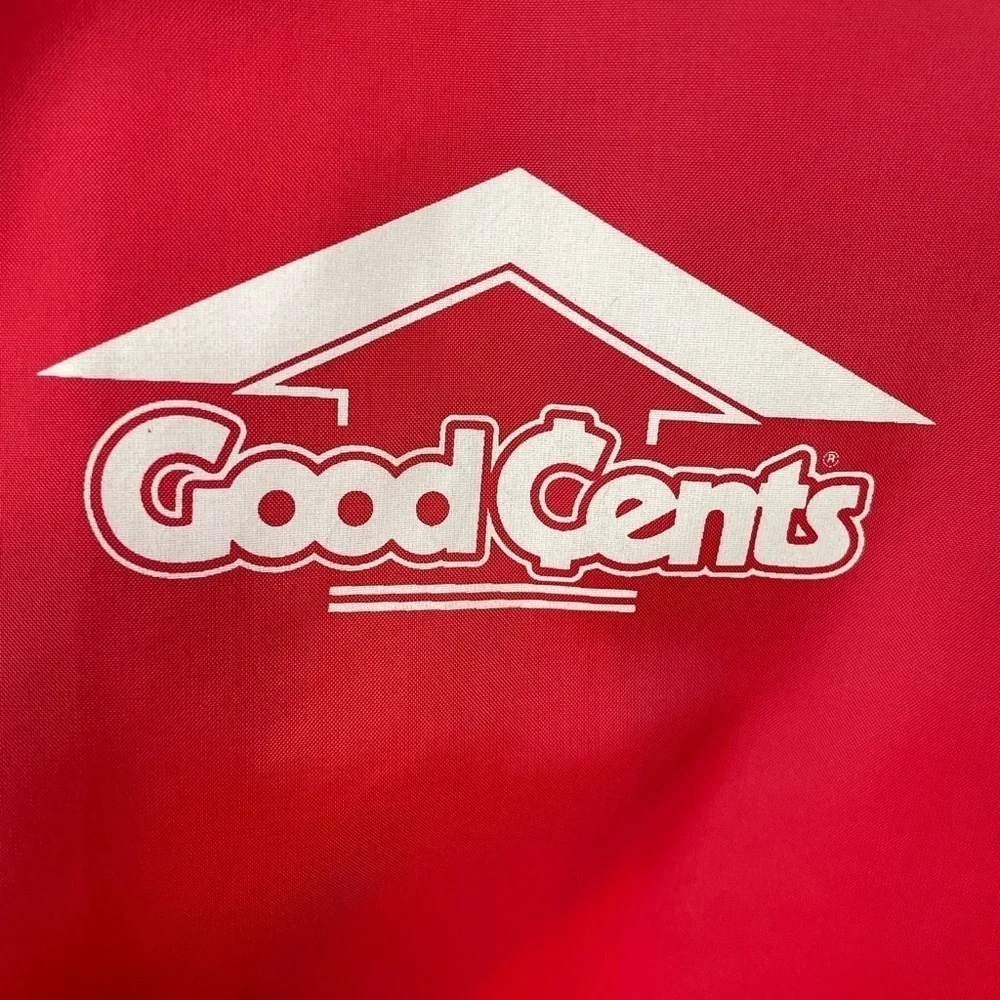 VTG Ebert Sportswear Custom Apparel Good Cents logo nylon jacket, sz‎ L, EUC